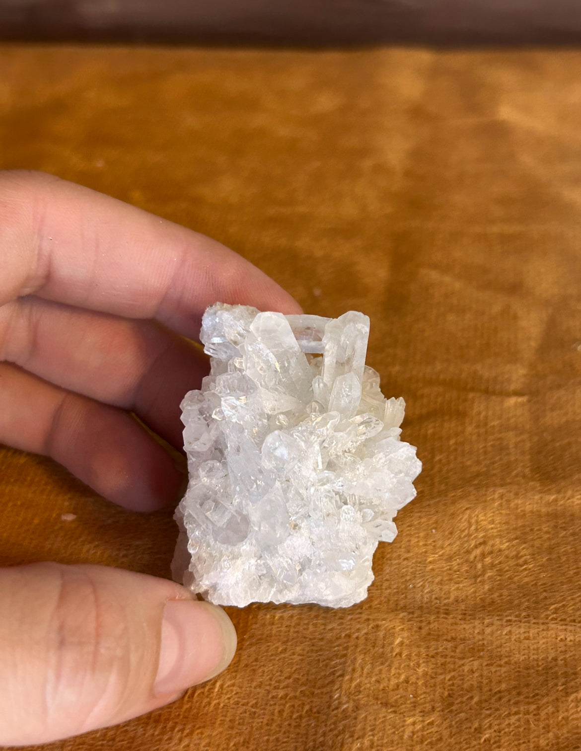 Quartz Cluster: 2 oz Mini Clear Quartz Cluster (Amplifier + Intentions)