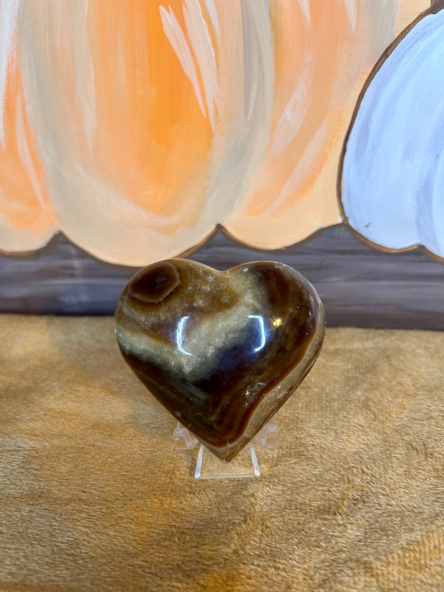 Chocolate Calcite Heart