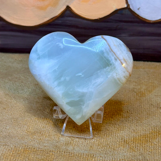 Caribbean Calcite Heart