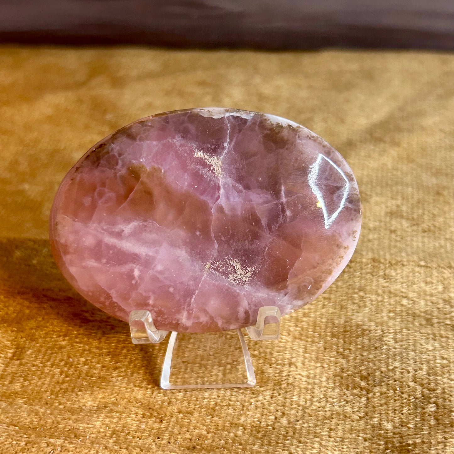 Fire Quartz Palm Stone