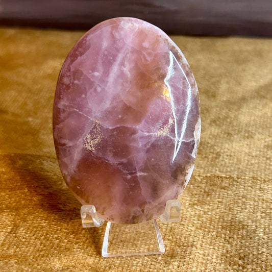 Fire Quartz Palm Stone