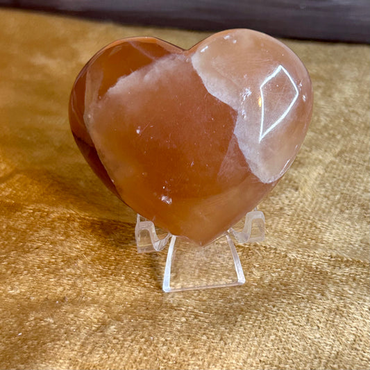 Honey Calcite, Heart