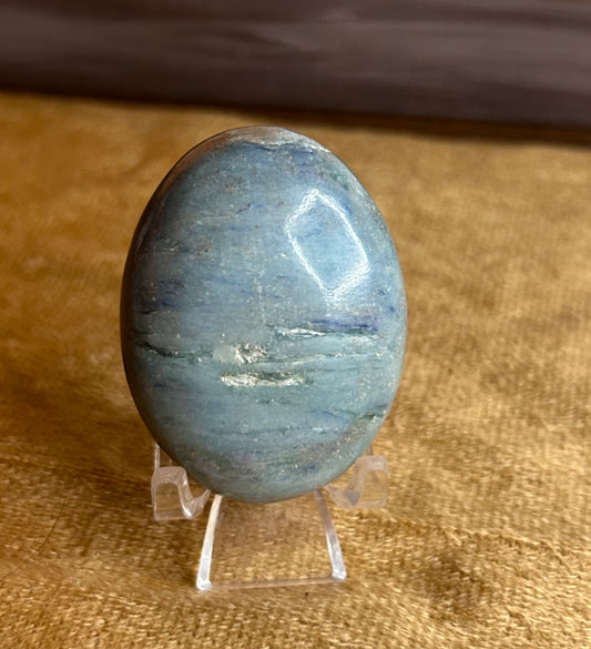 Blue Calcite Palm Stone