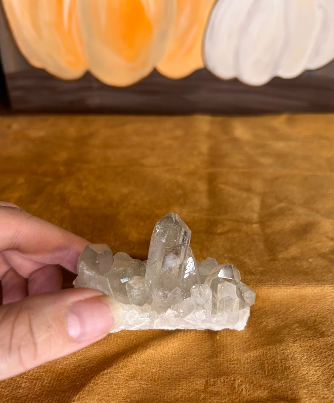 Quartz Cluster, 5.40 oz Clear Quartz with Rainbows (Clarity + Amplification)