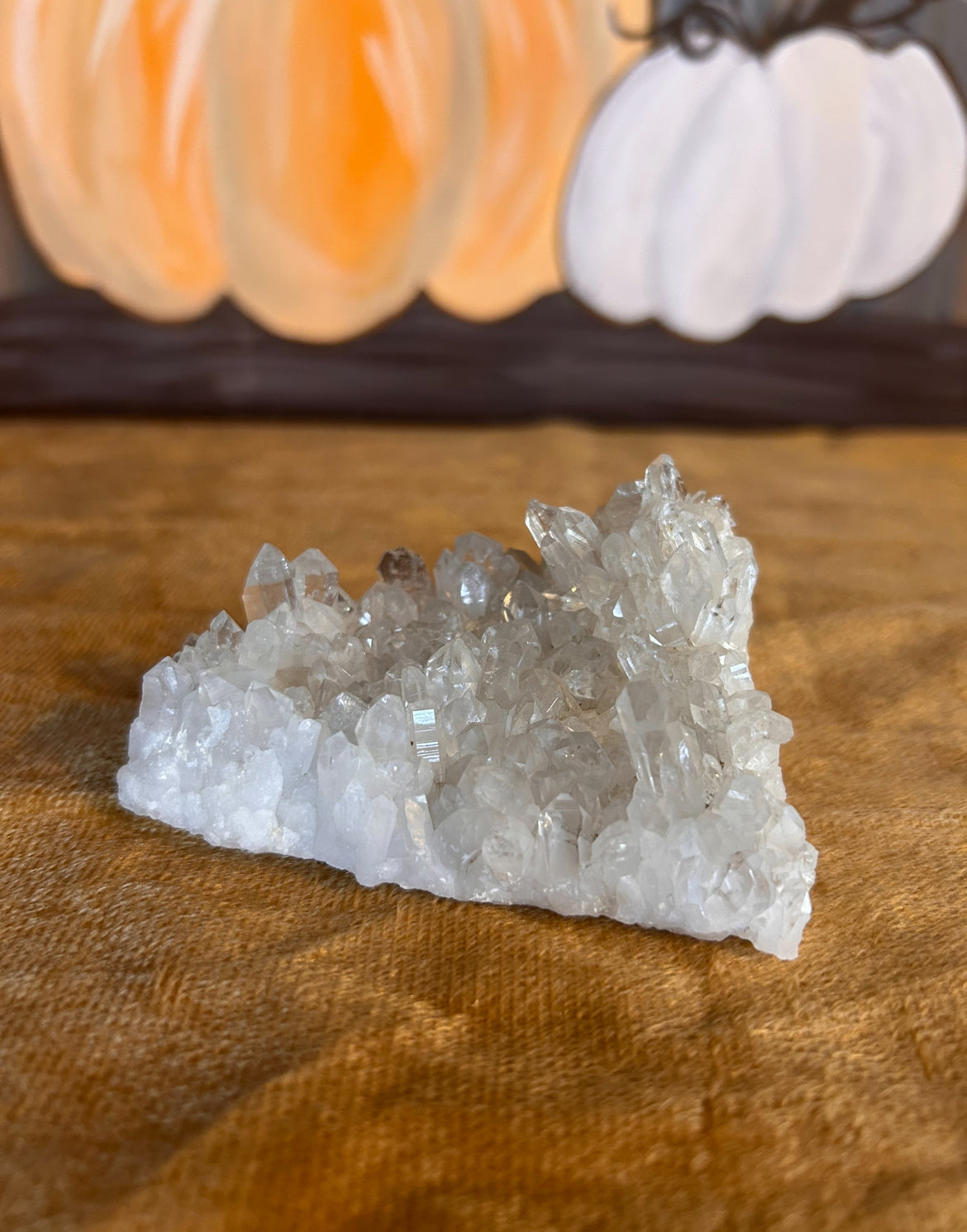 Quartz Cluster: 7 oz Clear Quartz Cluster (Cleansing + Renewal)