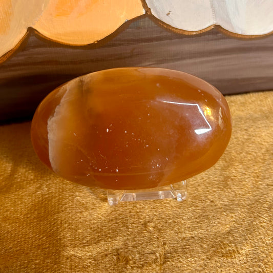 Honey Calcite, Palm Stone