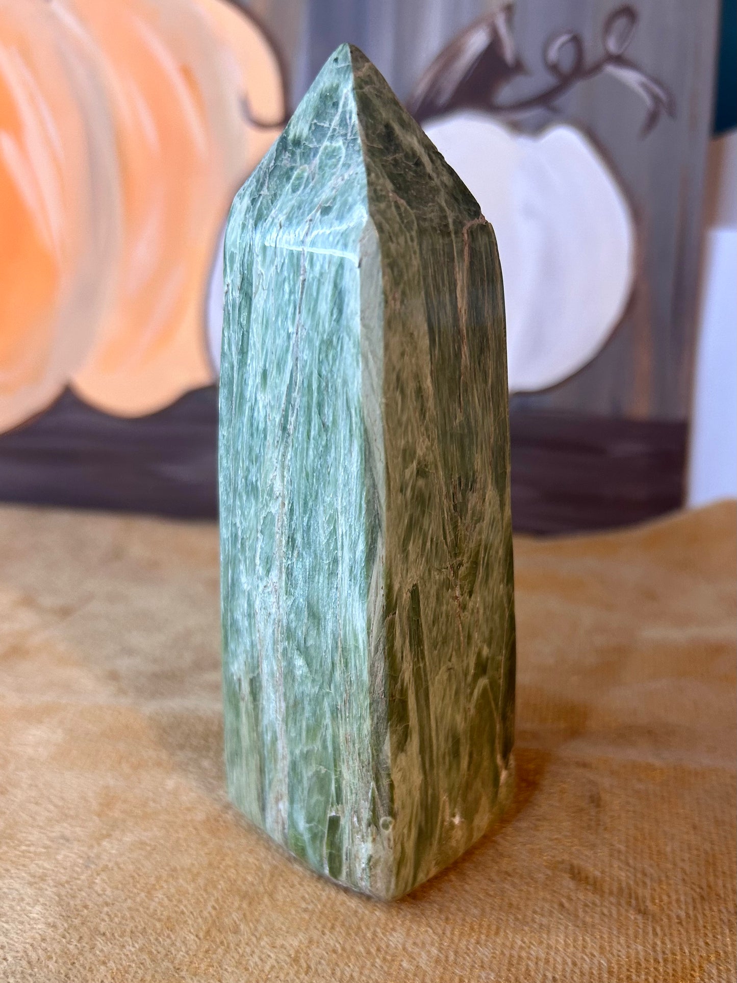 Green Calcite Tower