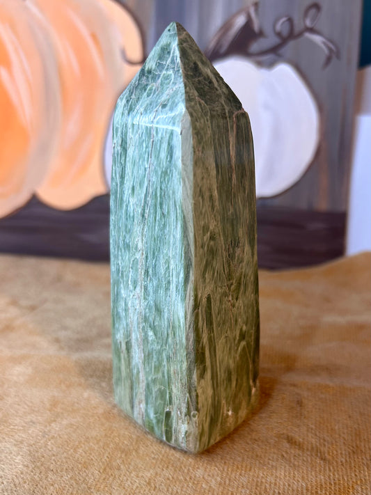 Green Calcite Tower