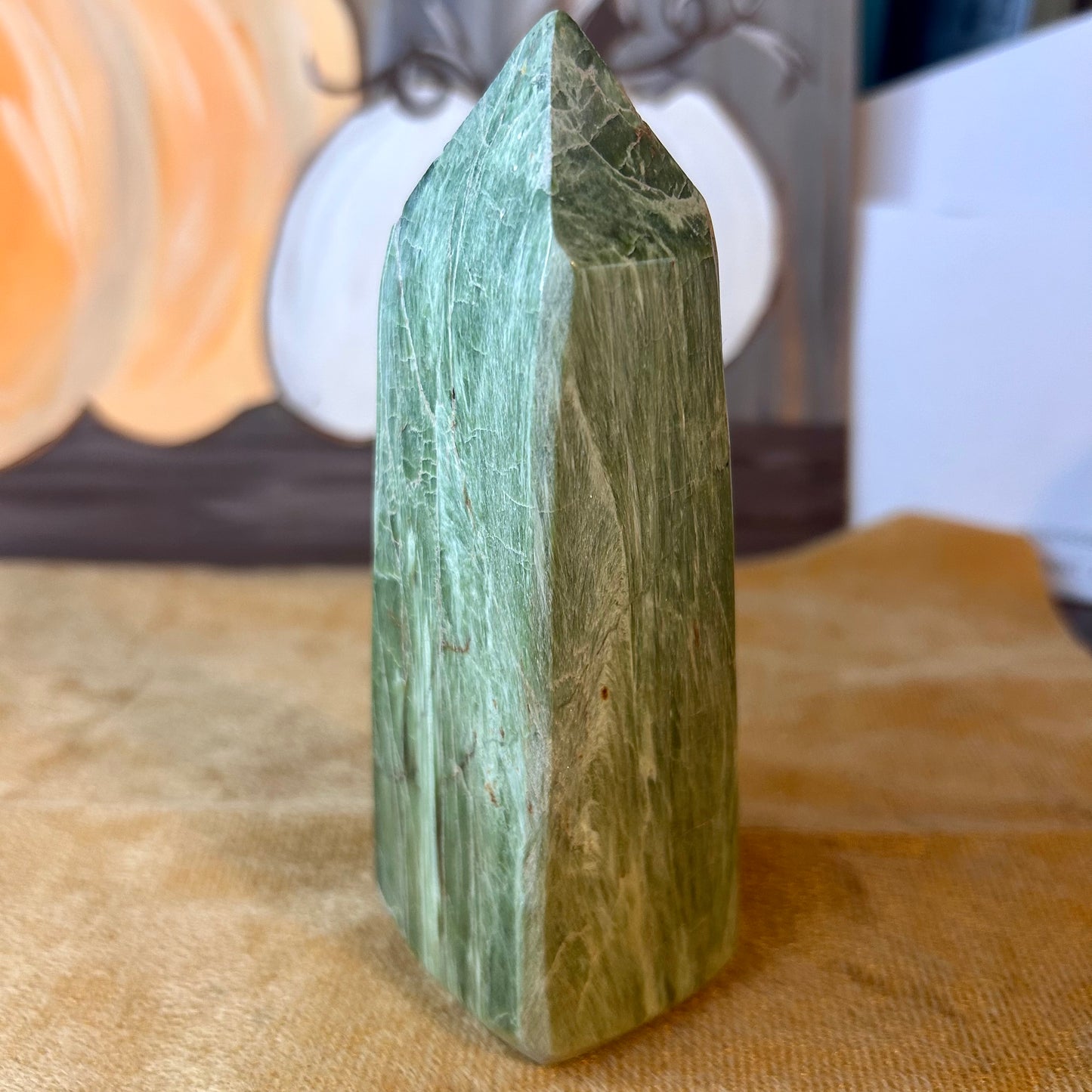 Green Calcite Tower