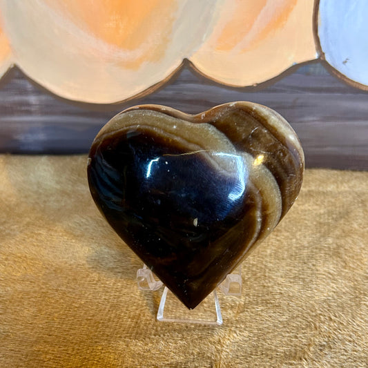 Chocolate Calcite Heart