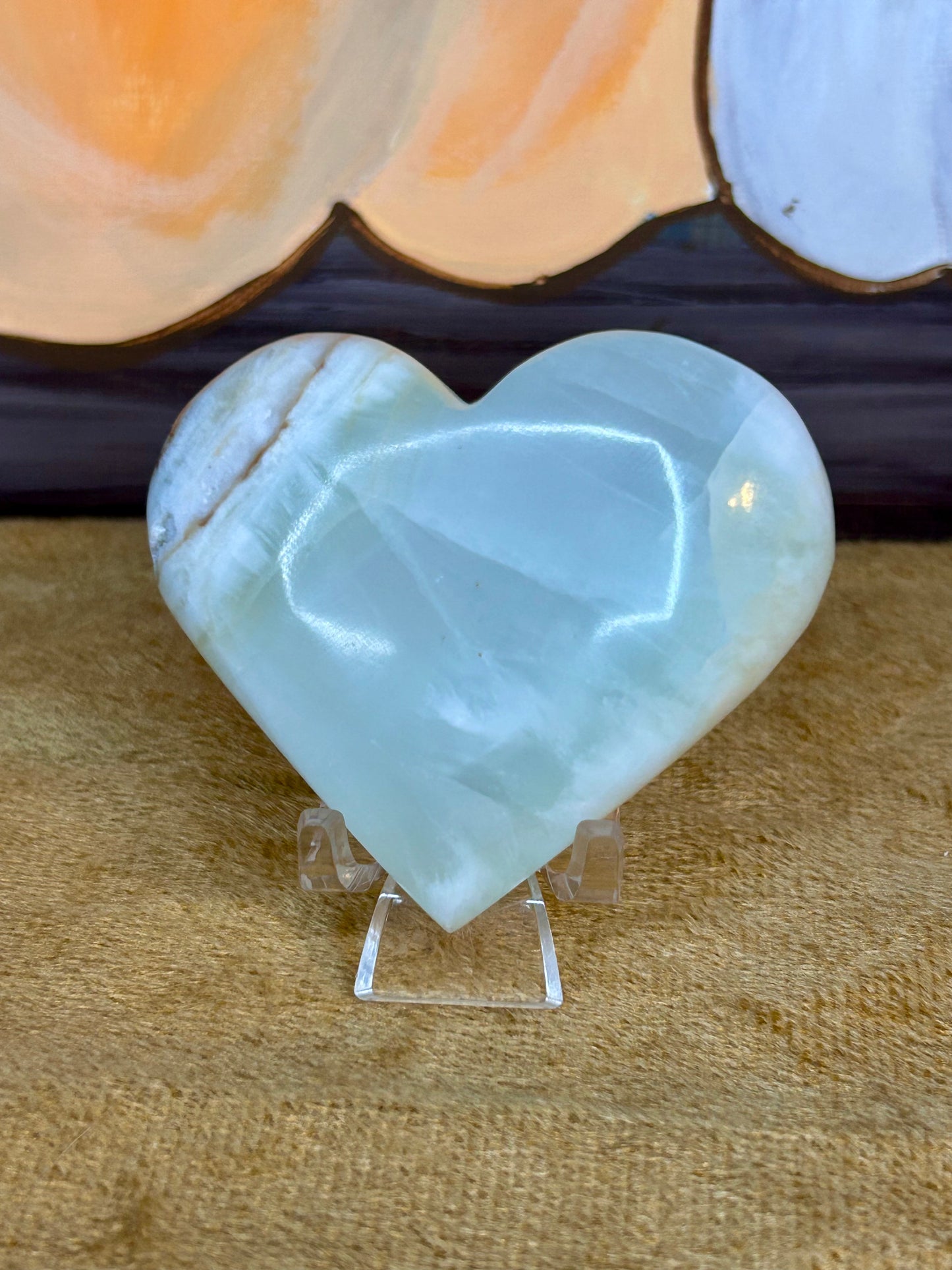 Caribbean Calcite Heart