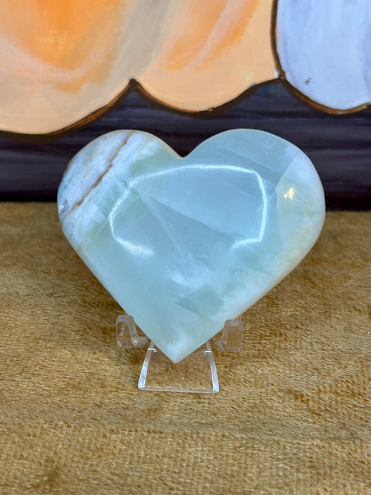 Caribbean Calcite Heart