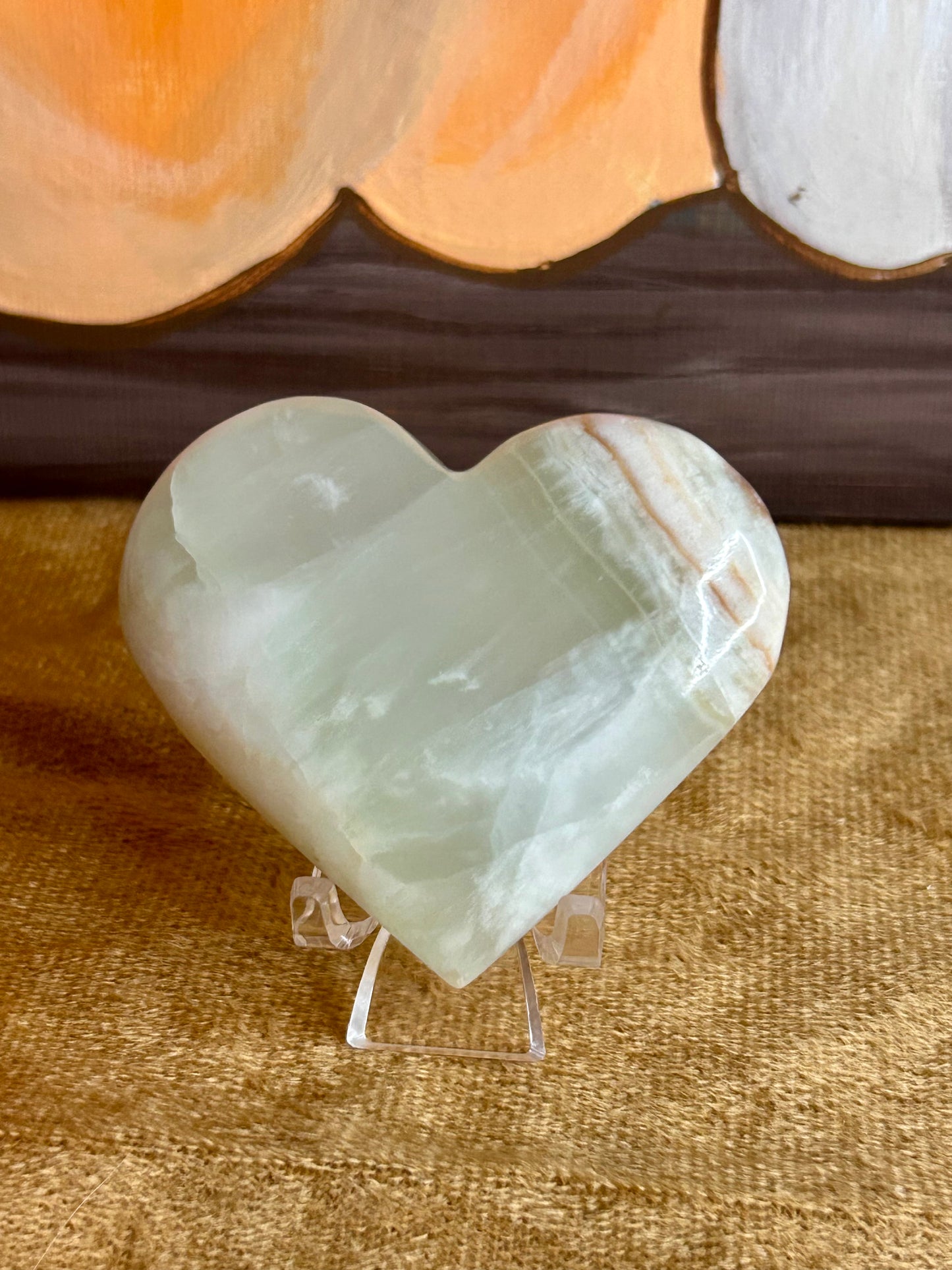 Caribbean Calcite Heart