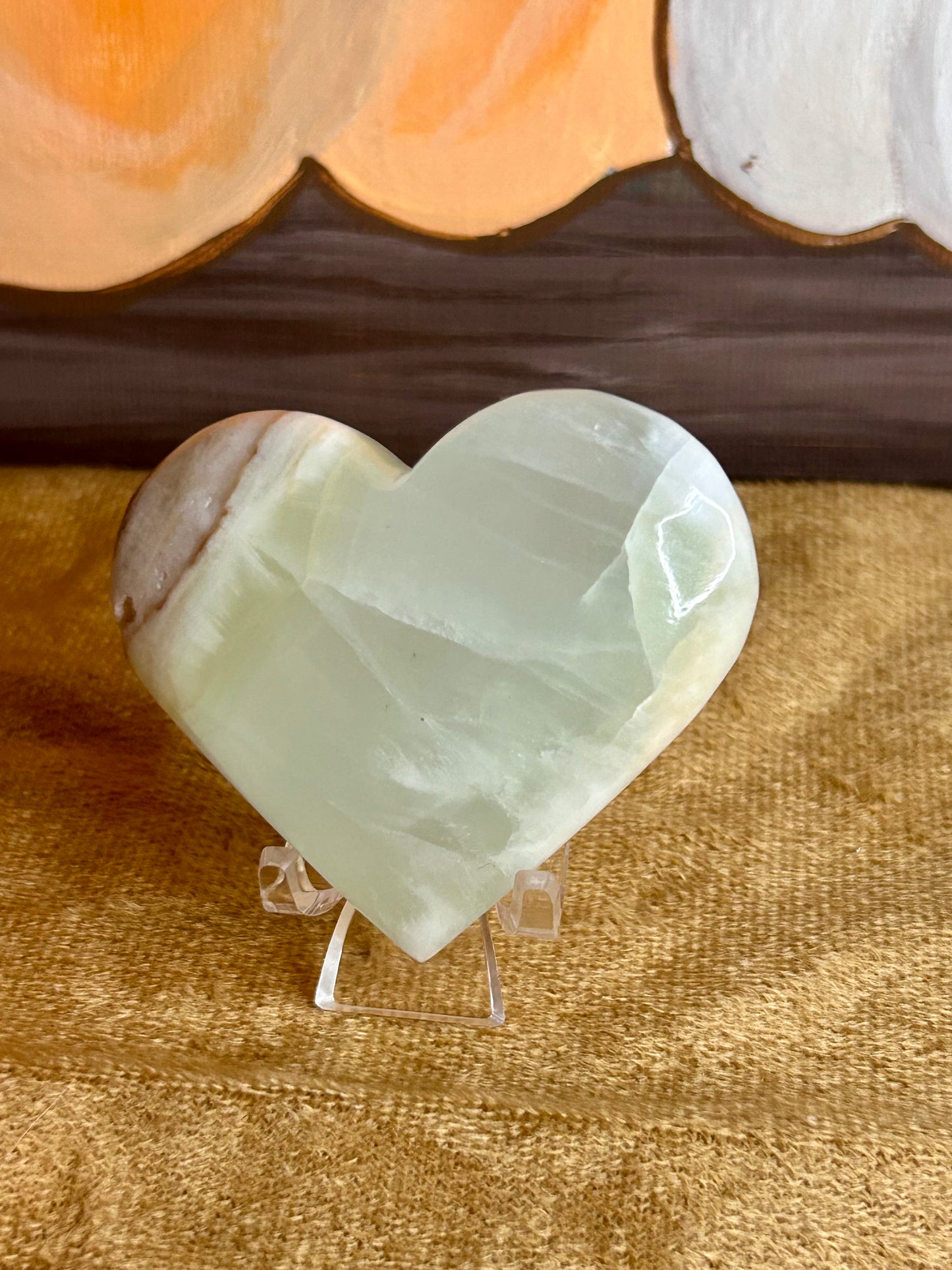 Caribbean Calcite Heart