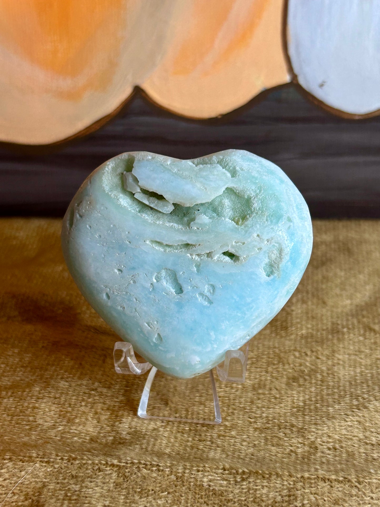 Caribbean Calcite Heart