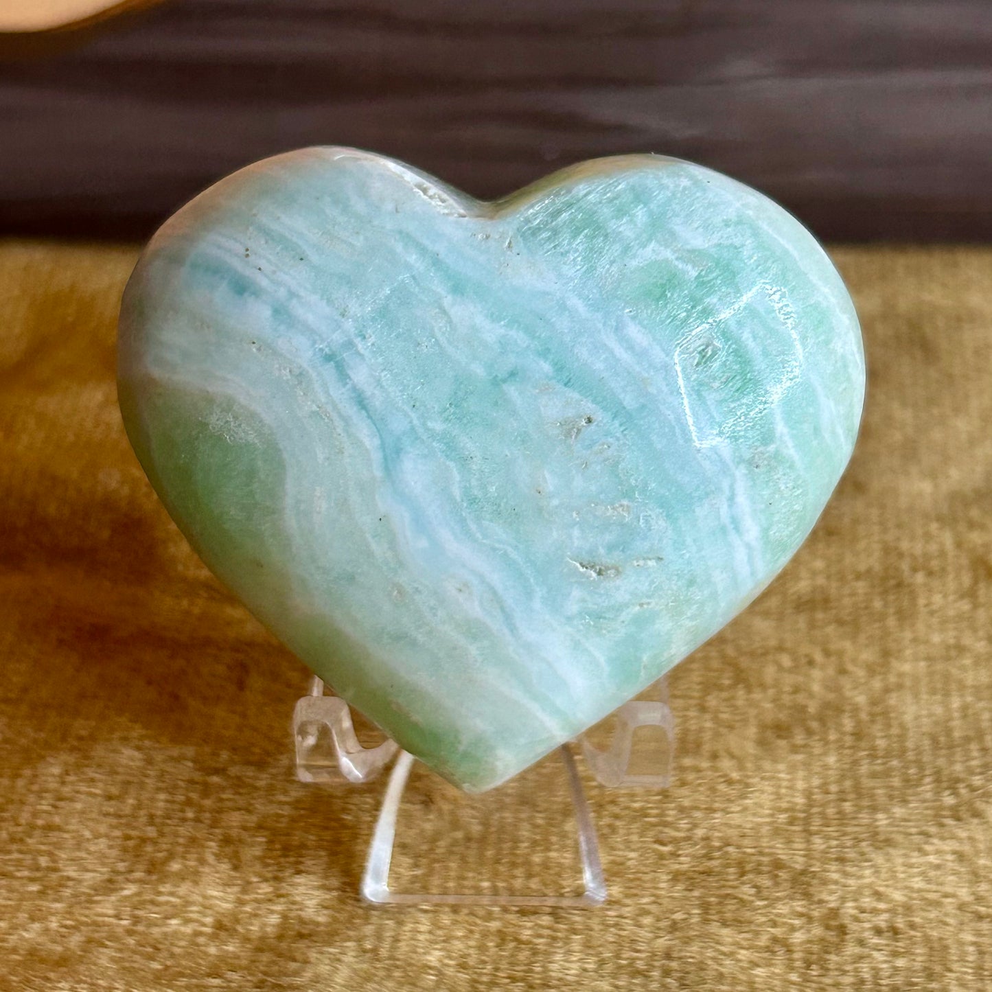 Caribbean Calcite Heart