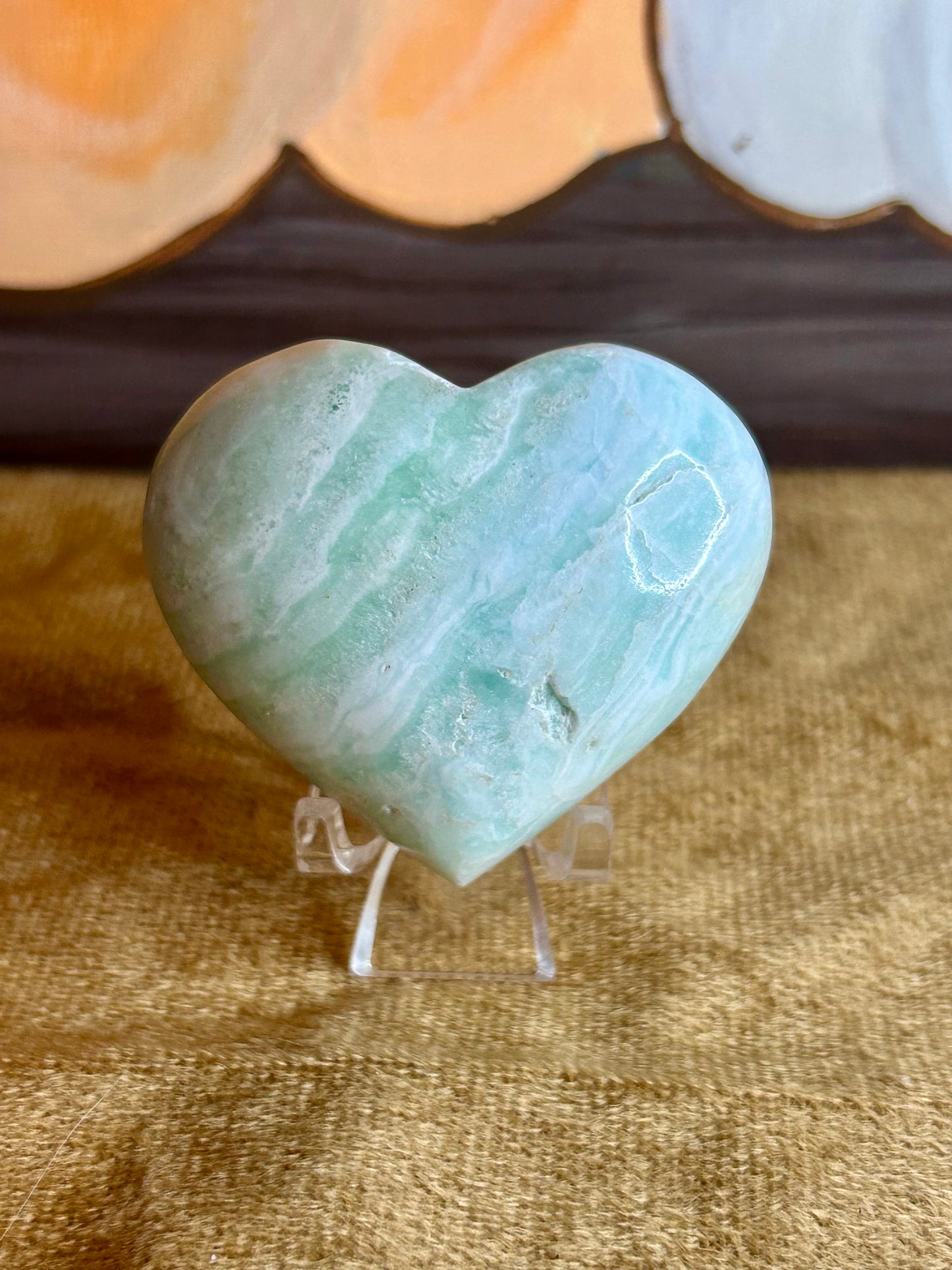 Caribbean Calcite Heart