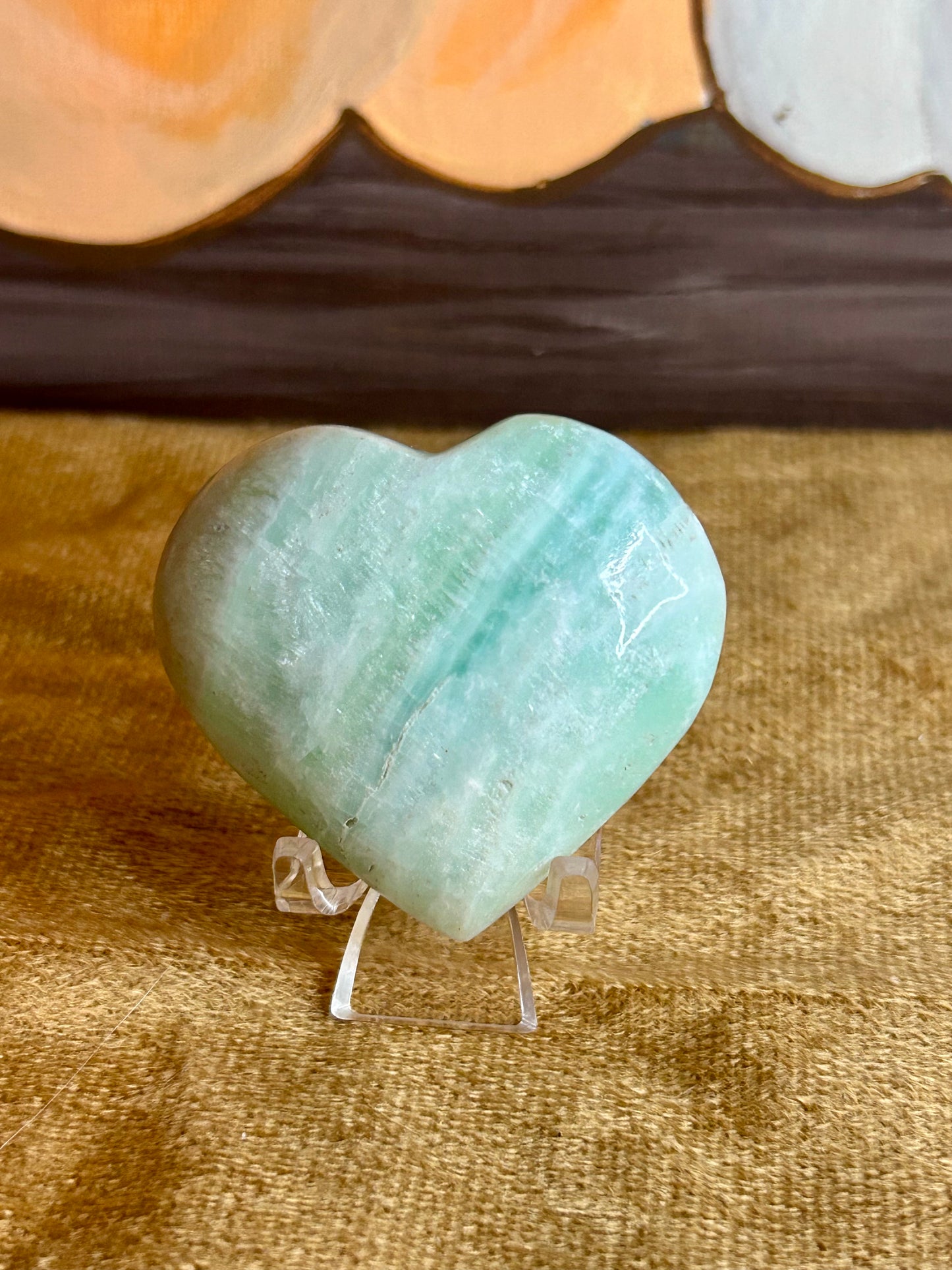 Caribbean Calcite Heart