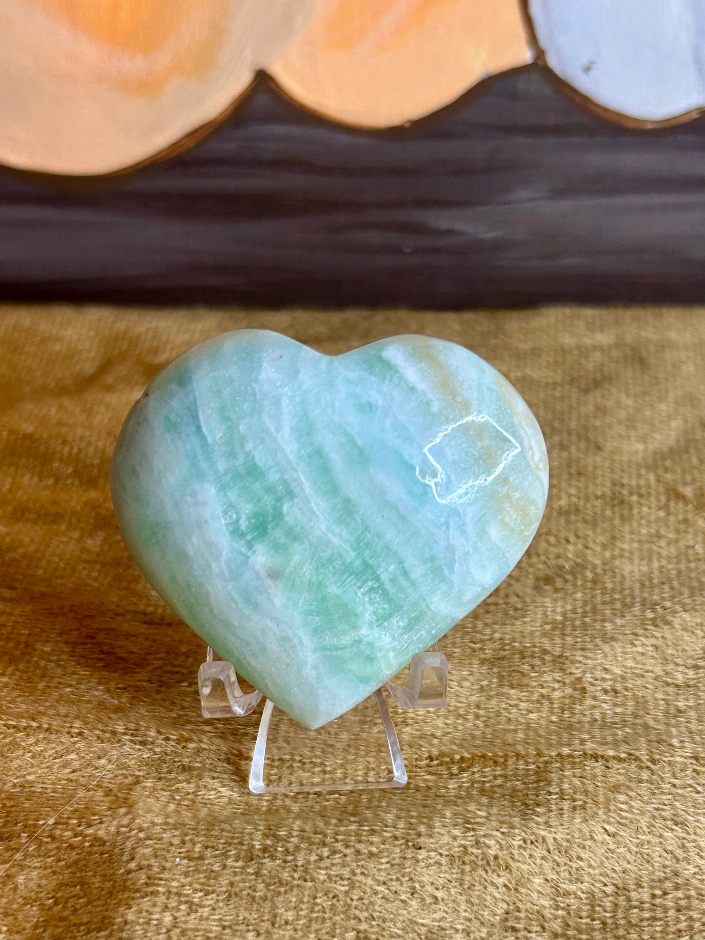 Caribbean Calcite Heart