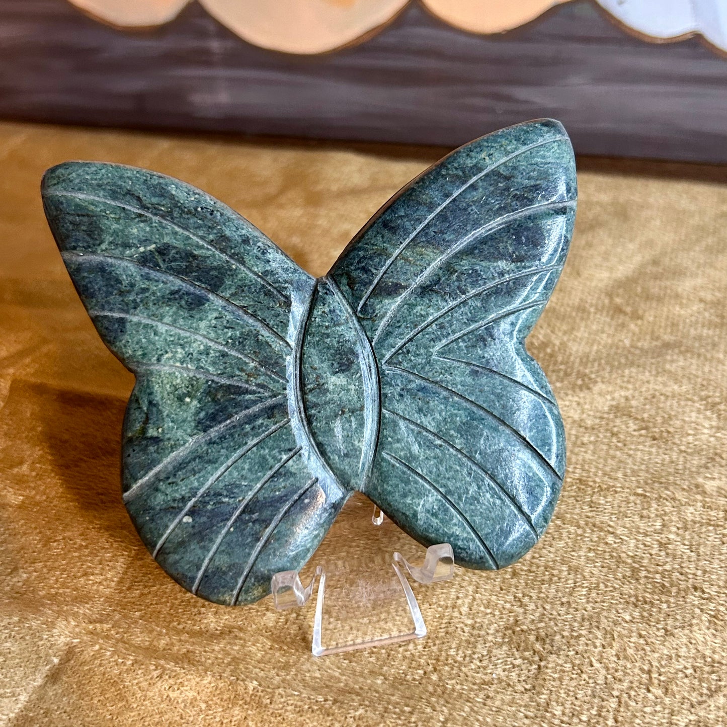 Moss Agate Butterfly