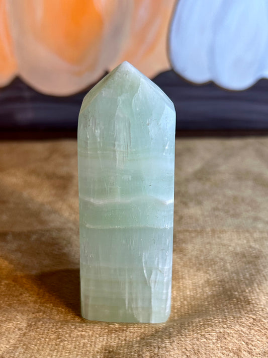 Pistachio Calcite Tower