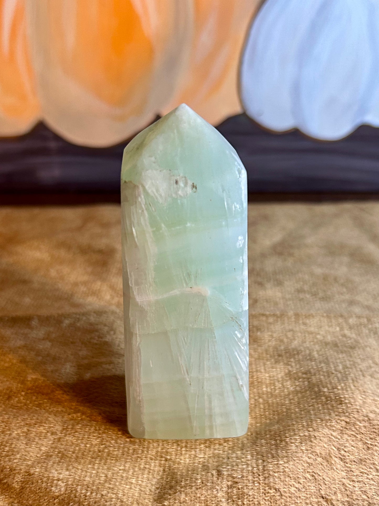 Pistachio Calcite Tower