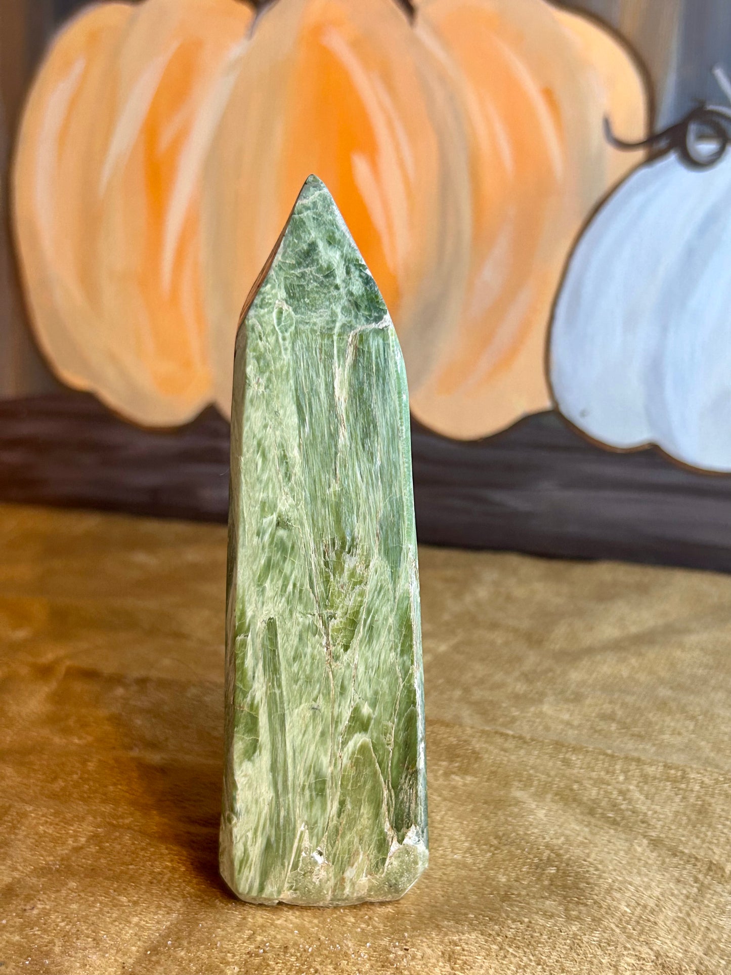 Green Calcite Tower