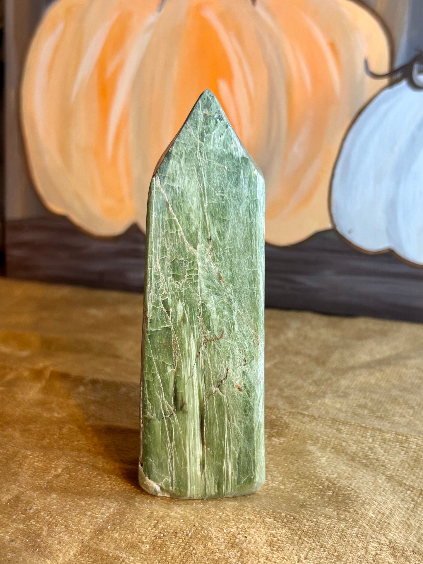 Green Calcite Tower