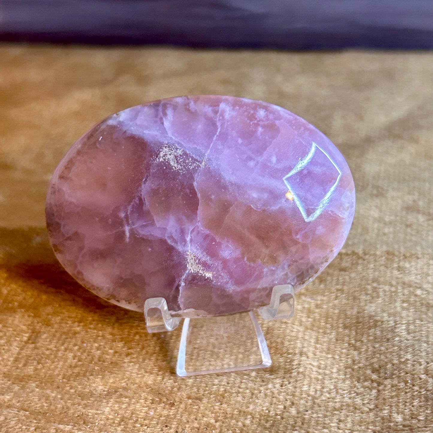 Fire Quartz Palm Stone