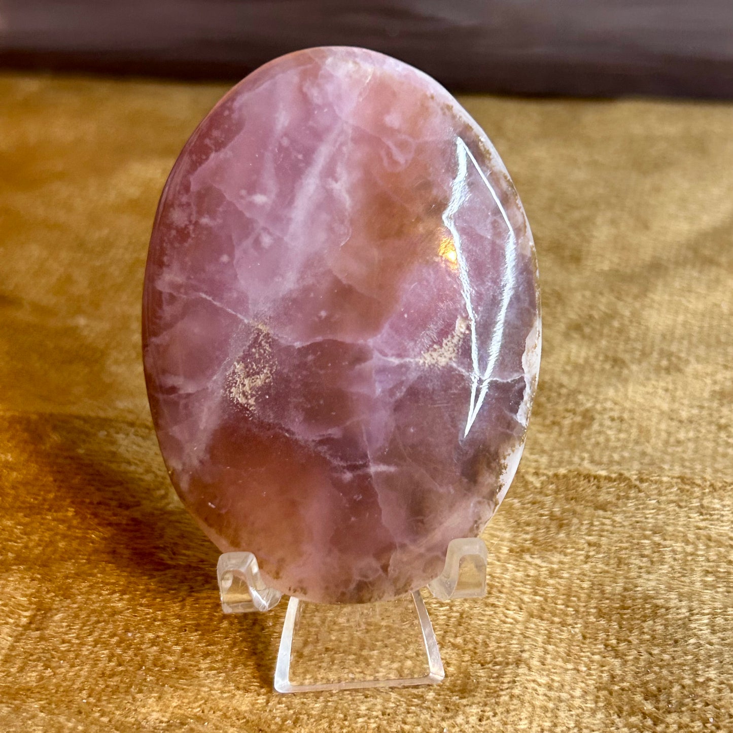 Fire Quartz Palm Stone