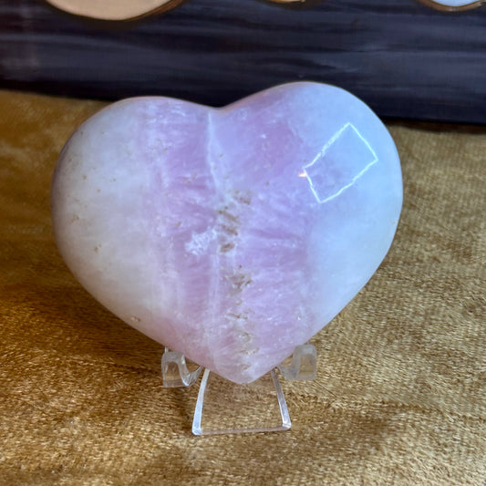 Pink Aragonite Heart