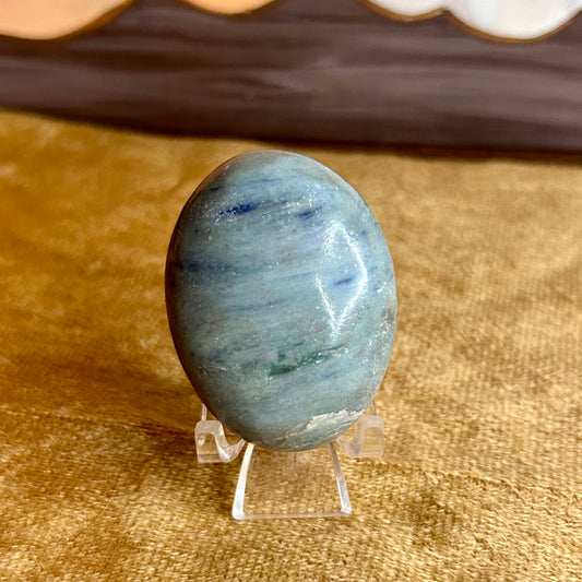 Blue Calcite Palm Stone